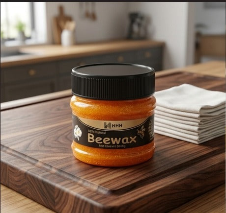 100% Natural Beewax - Premium Wood Seasoning & Furniture Polish