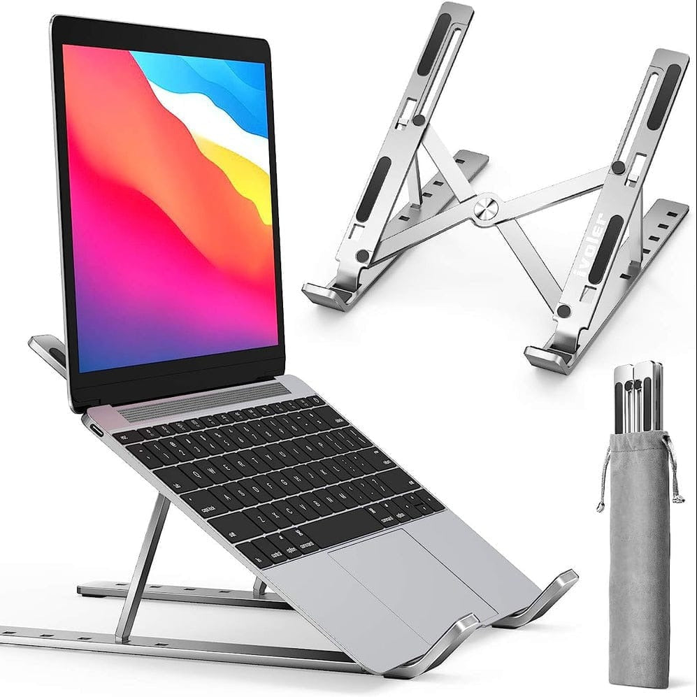 Folding Adjustable Aluminum Laptop Stand - Portable