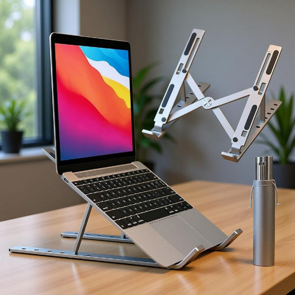 Folding Adjustable Aluminum Laptop Stand - Portable