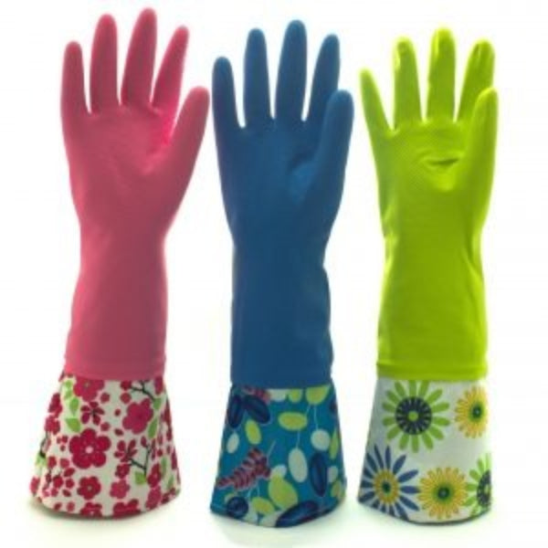Long Handle Washing Gloves - Rubber & Silicon