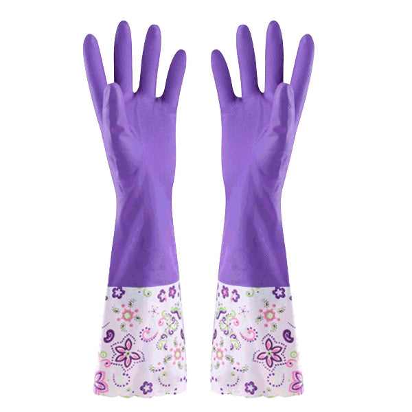 Long Handle Washing Gloves - Rubber & Silicon