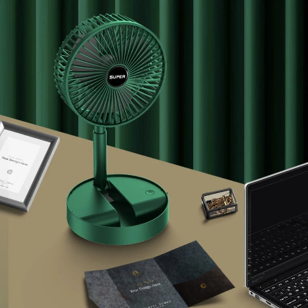 Rechargeable - Portable Telescopic Folding / Table Fan