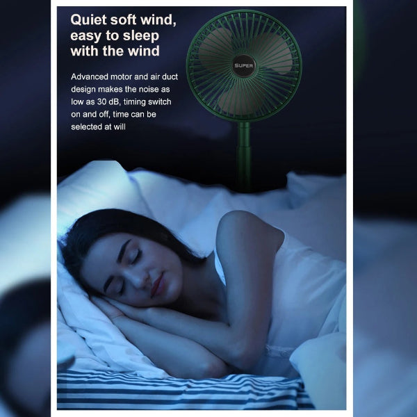 Rechargeable - Portable Telescopic Folding / Table Fan