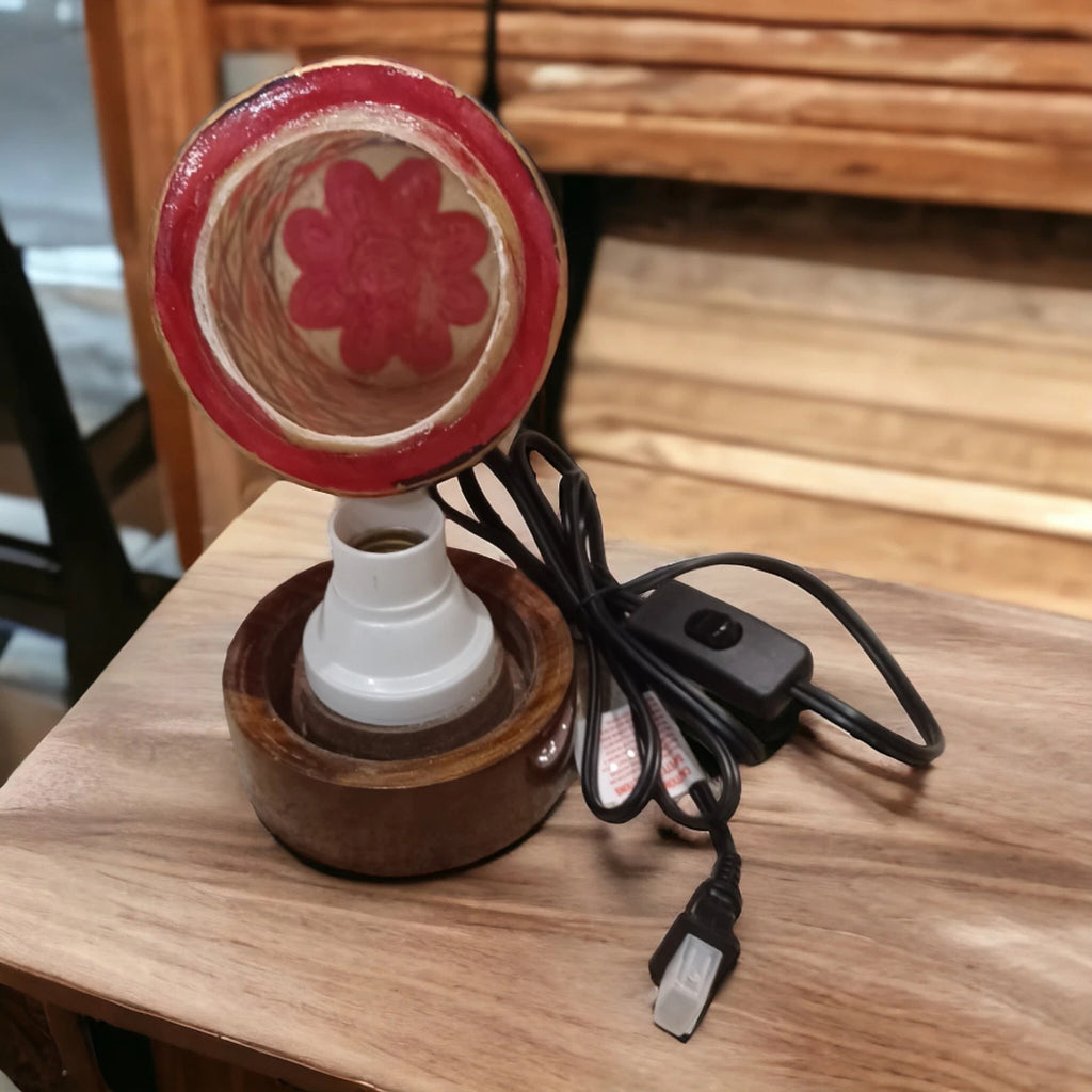Hand painted Orient camel leather table lamp camel skin leather table lamp