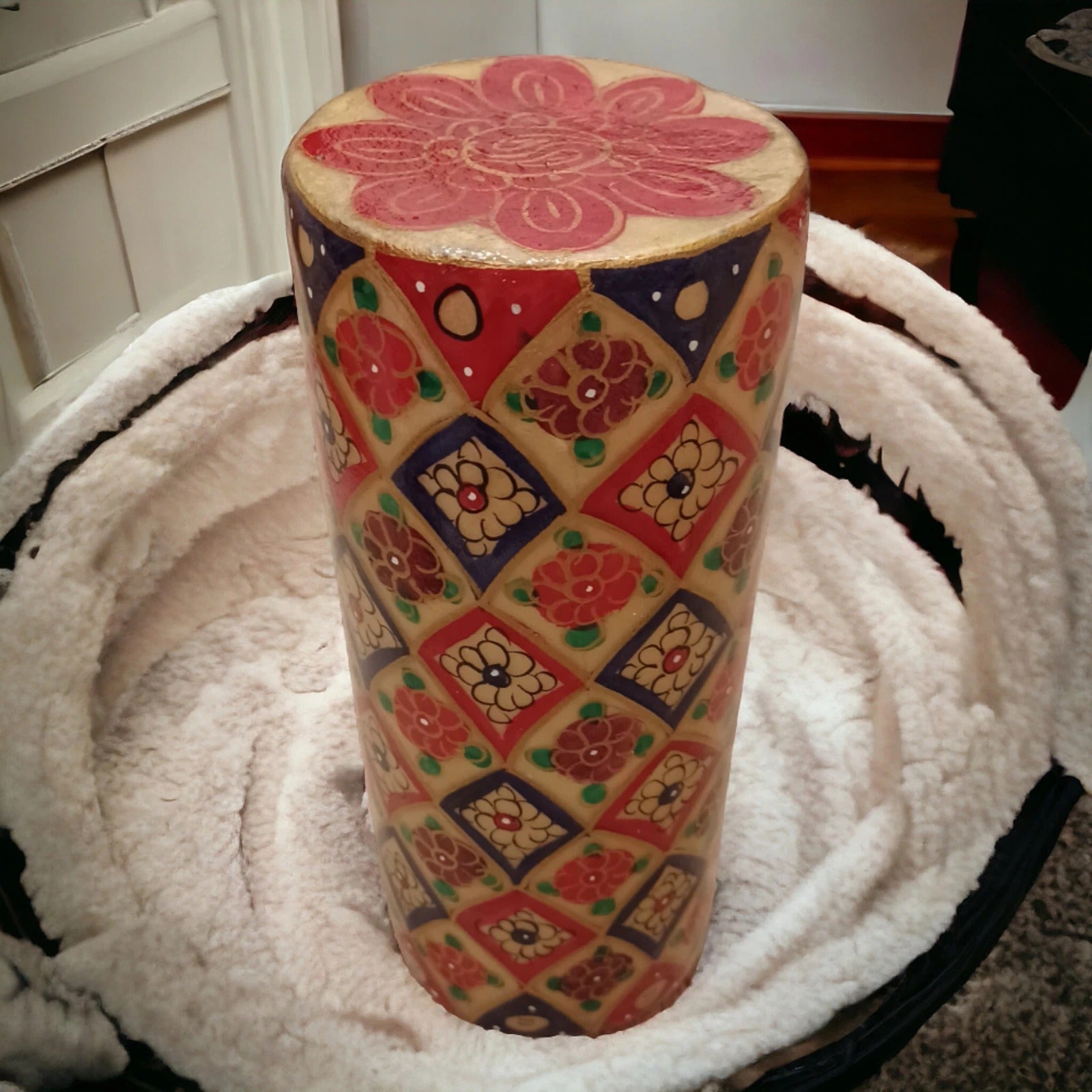 Hand painted Orient camel leather table lamp camel skin leather table lamp
