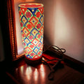 Hand painted Orient camel leather table lamp camel skin leather table lamp